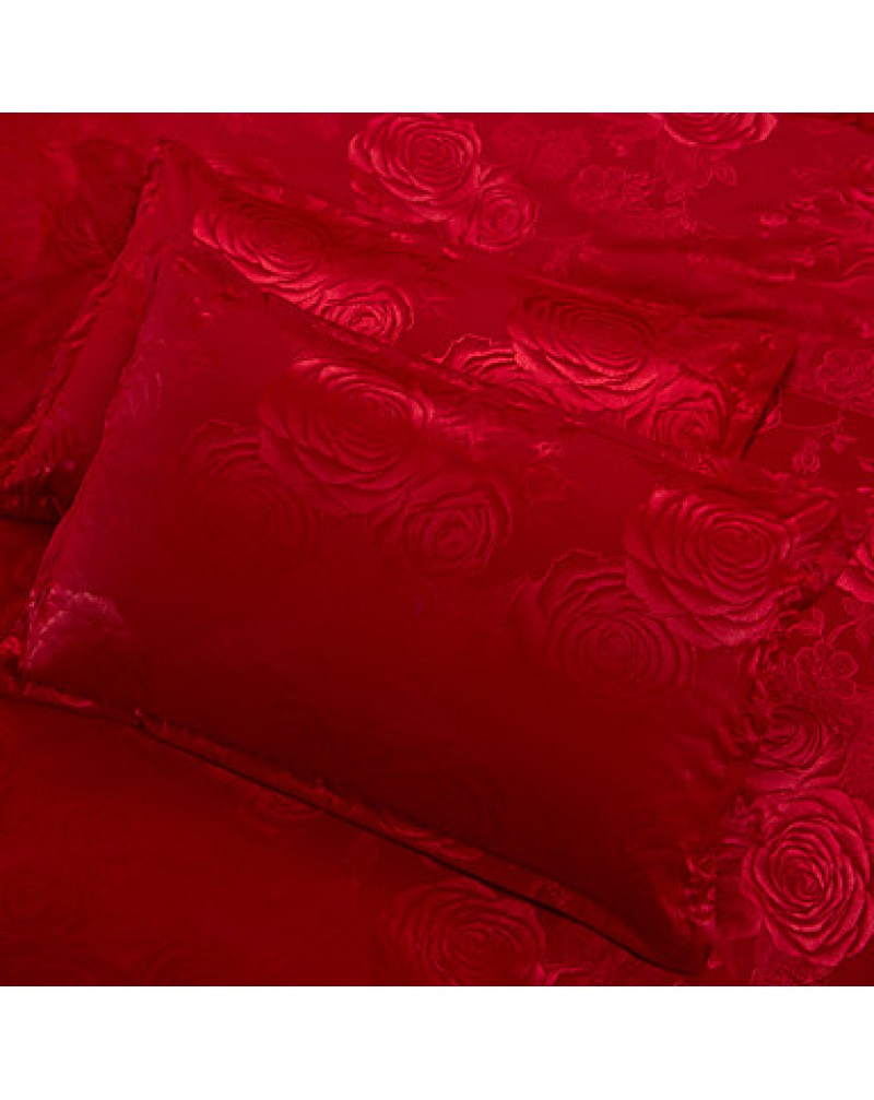 Floral Cotton 4 Piece Duvet Cover Sets