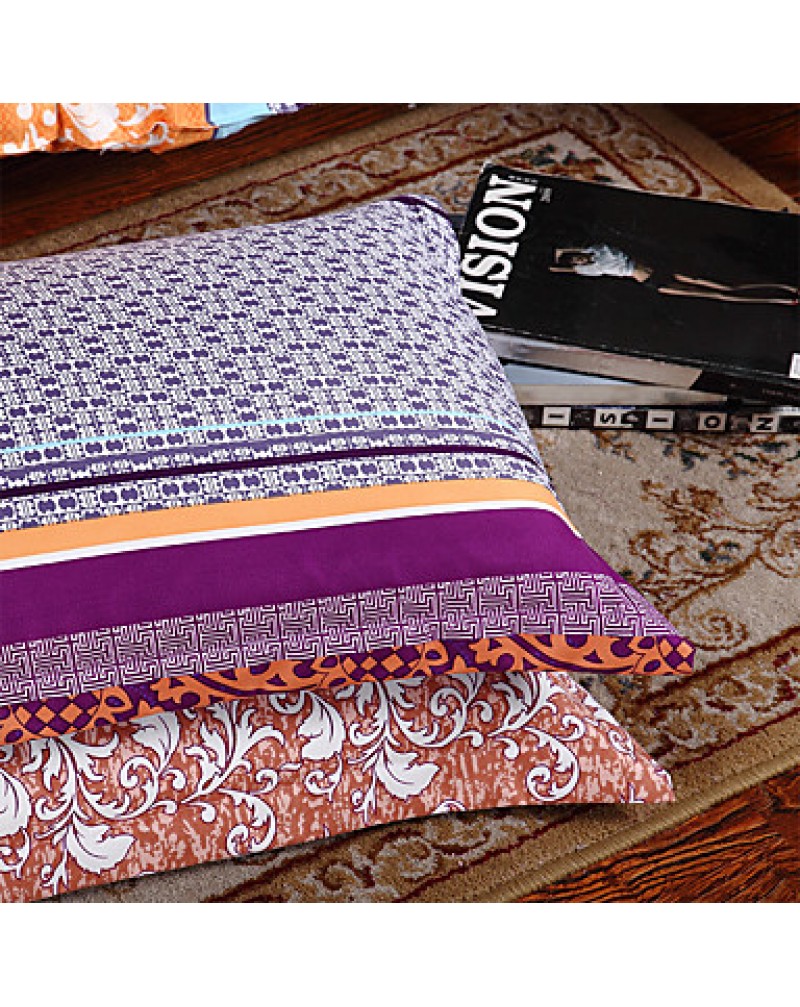 4PC Duvet Cover Set Polyester Floral Pattern